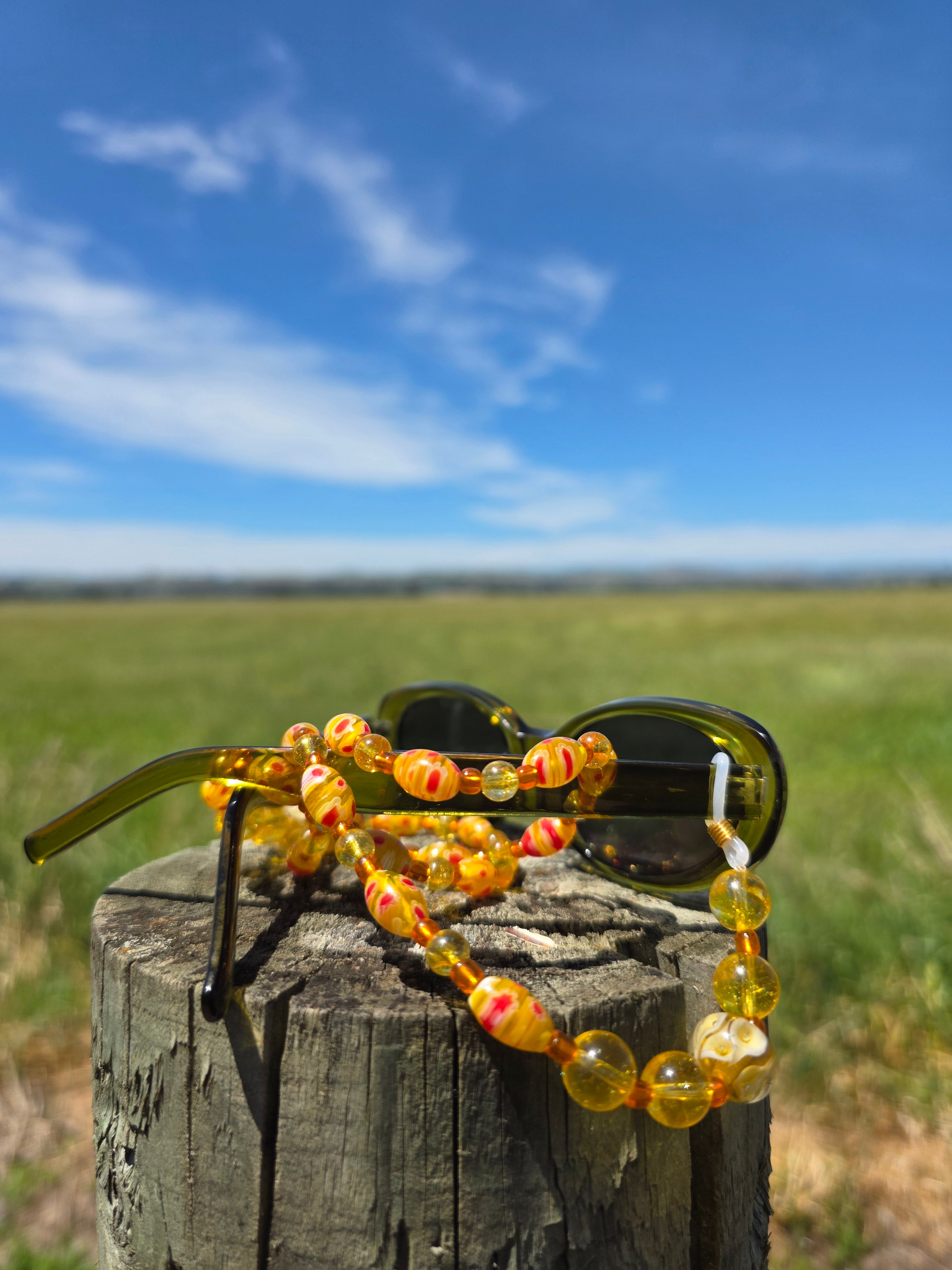 Grapefruit Sherbert Glasses Chain