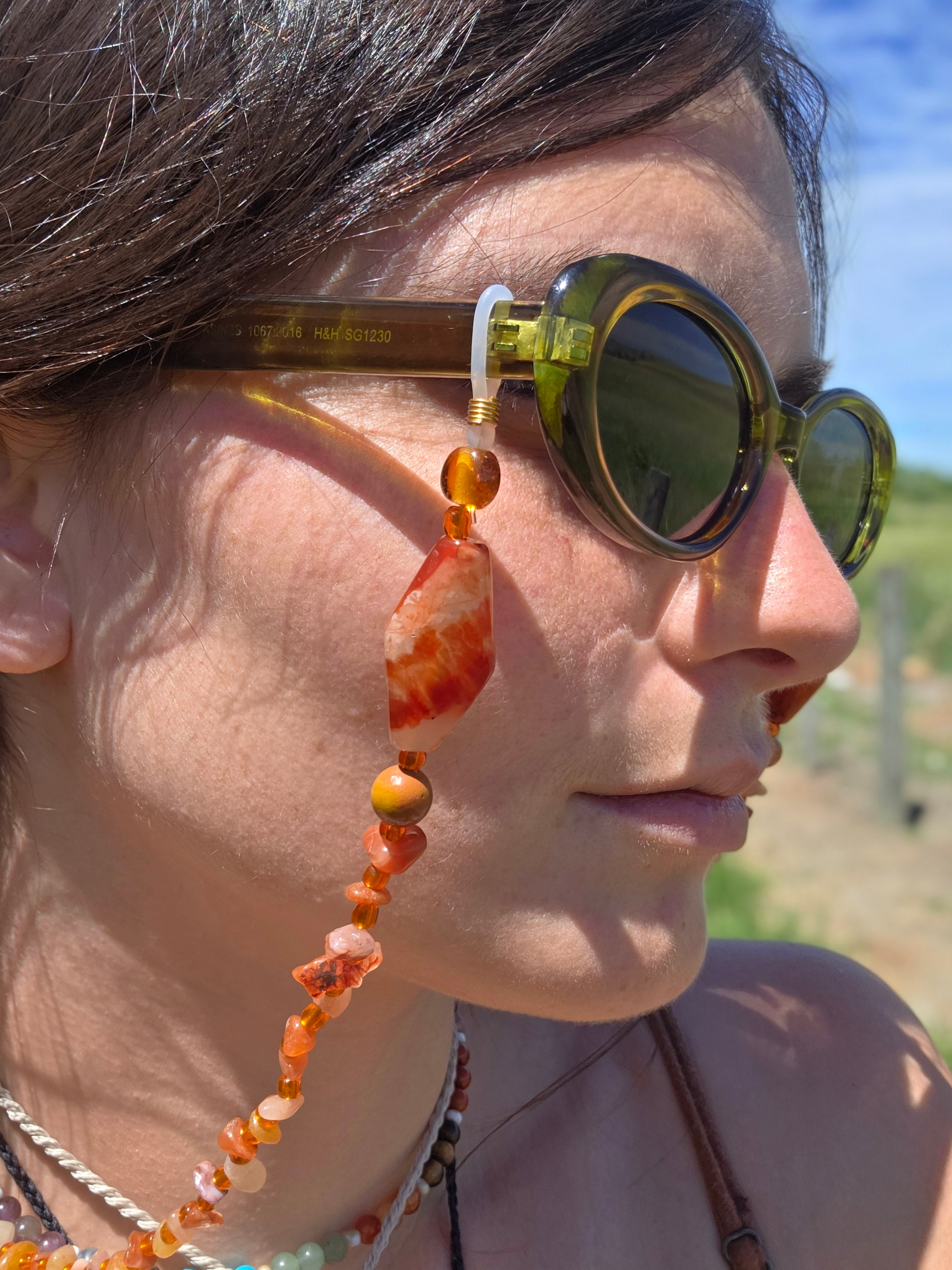 Orange Roll Glasses Chain